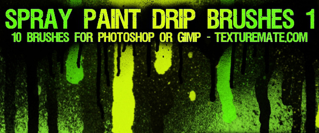 adobe photoshop brushes dripping paint