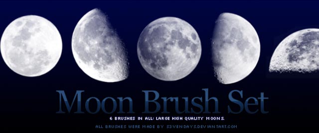 moon brush photoshop